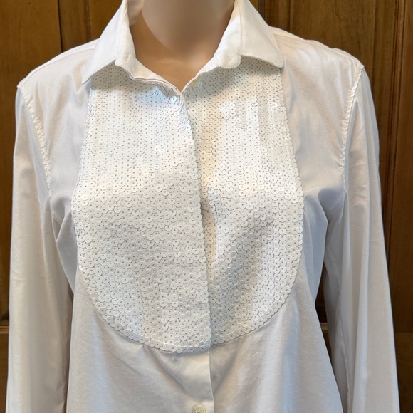 Prada White Shirt with Textured Detail - Picture 3 of 7